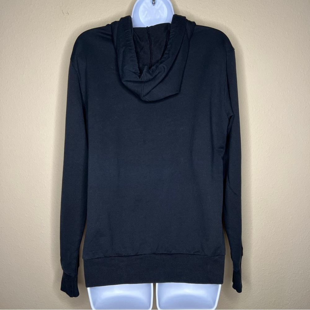 PUMA Black Hoodie Sweatshirt with Pink Accents - 817700 - Sz M - Picture 7 of 9